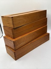 4 Alte Uhrmacher Kasten Mit