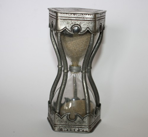 Antike sanduhr montierung - sanduhr, zinn