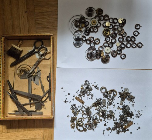 Konvolut uhrersatzteile und - uhrersatzteile,