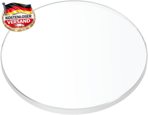 Uhrglas ersatz rund - rund, flach