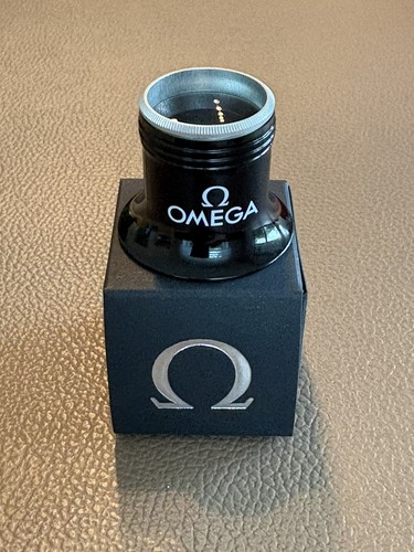 Omega lupe original mit - original, ovp